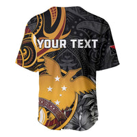 Personalised Papua New Guinea Baseball Jersey Happy 50th Independence Anniversary - Polynesian Pride