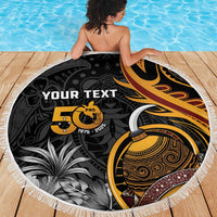 Personalised Papua New Guinea Beach Blanket Happy Independence Day LT05 - Polynesian Pride