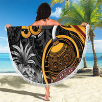 Personalised Papua New Guinea Beach Blanket Happy Independence Day LT05 - Polynesian Pride