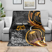 Personalised Papua New Guinea Blanket Happy 50th Independence Anniversary - Polynesian Pride