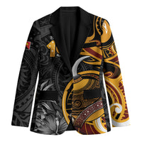 Personalised Papua New Guinea Blazer Happy Independence Day LT05 Unisex Black - Polynesian Pride