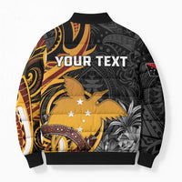 Personalised Papua New Guinea Bomber Puffer Jacket Happy Independence Day LT05 - Polynesian Pride