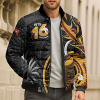 Personalised Papua New Guinea Bomber Puffer Jacket Happy Independence Day LT05 - Polynesian Pride