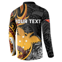 Personalised Papua New Guinea Button Sweatshirt Happy Independence Day LT05 - Polynesian Pride