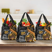 Personalised Papua New Guinea Grocery Bag Happy 50th Independence Anniversary - Polynesian Pride