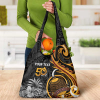 Personalised Papua New Guinea Grocery Bag Happy 50th Independence Anniversary - Polynesian Pride