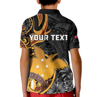Personalised Papua New Guinea Kid Polo Shirt Happy 50th Independence Anniversary - Polynesian Pride