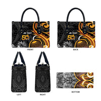 Personalised Papua New Guinea Leather Bag Happy Independence Day LT05 - Polynesian Pride