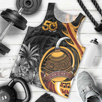 Personalised Papua New Guinea Men Tank Top Happy 50th Independence Anniversary - Polynesian Pride