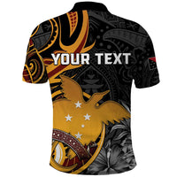 Personalised Papua New Guinea Polo Shirt Happy 50th Independence Anniversary - Polynesian Pride