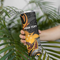 Personalised Papua New Guinea Skinny Tumbler Happy Independence Day LT05 - Polynesian Pride