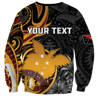 Personalised Papua New Guinea Sweatshirt Happy 50th Independence Anniversary - Polynesian Pride