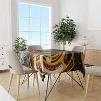 Personalised Papua New Guinea Tablecloth Happy 50th Independence Anniversary - Polynesian Pride