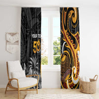 Personalised Papua New Guinea Window Curtain Happy 50th Independence Anniversary - Polynesian Pride