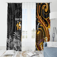 Personalised Papua New Guinea Window Curtain Happy Independence Day LT05 - Polynesian Pride