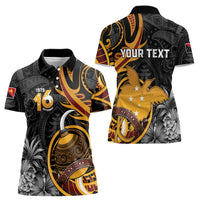 Personalised Papua New Guinea Women Polo Shirt Happy Independence Day LT05 - Polynesian Pride