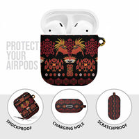 Papua Batik Motif AirPods Case Papua Spirit Black Version - Polynesian Pride