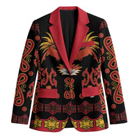 Papua Batik Motif Blazer Papua Spirit Black Version - Polynesian Pride