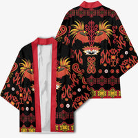 Papua Batik Motif Kimono Papua Spirit Black Version - Polynesian Pride