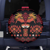 Papua Batik Motif Spare Tire Cover Papua Spirit Black Version - Polynesian Pride