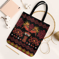Papua Batik Motif Tote Bag Papua Spirit Black Version - Polynesian Pride