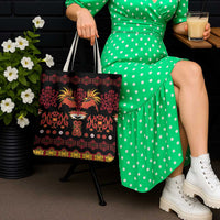 Papua Batik Motif Tote Bag Papua Spirit Black Version - Polynesian Pride
