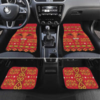 Papua Batik Motif Car Mats Papua Spirit Red Version - Polynesian Pride