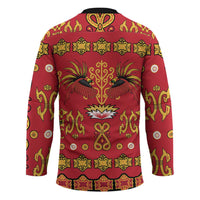 Papua Batik Motif Hockey Jersey Papua Spirit Red Version - Polynesian Pride