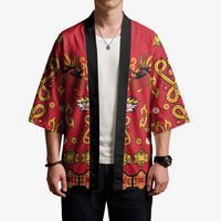 Papua Batik Motif Kimono Papua Spirit Red Version - Polynesian Pride