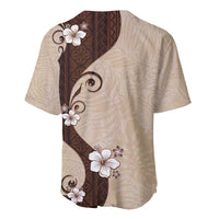 Polynesia Hibiscus Baseball Jersey Cameo Curve Motif LT05 - Polynesian Pride