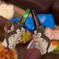 Polynesia Hibiscus 4 in 1 Can Cooler Tumbler Cameo Curve Motif - Polynesian Pride