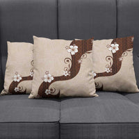 Polynesia Hibiscus Pillow Cover Cameo Curve Motif - Polynesian Pride