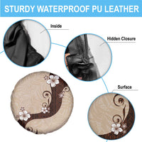 Polynesia Hibiscus Spare Tire Cover Cameo Curve Motif - Polynesian Pride