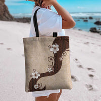 Polynesia Hibiscus Tote Bag Cameo Curve Motif - Polynesian Pride