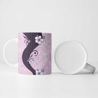 Polynesia Hibiscus Ceramic Mug Thistle Curve Motif - Polynesian Pride