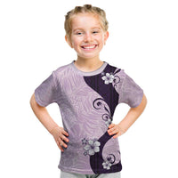 Polynesia Hibiscus Kid T Shirt Thistle Curve Motif - Polynesian Pride