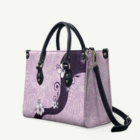 Polynesia Hibiscus Leather Bag Thistle Curve Motif - Polynesian Pride