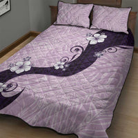 Polynesia Hibiscus Quilt Bed Set Thistle Curve Motif - Polynesian Pride