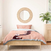 Polynesia Hibiscus Bedding Set Rose Bud Curve Motif - Polynesian Pride