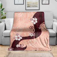 Polynesia Hibiscus Blanket Rose Bud Curve Motif LT05 - Polynesian Pride