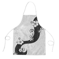 Polynesia Hibiscus Apron White Curve Motif - Polynesian Pride