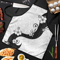 Polynesia Hibiscus Apron White Curve Motif - Polynesian Pride