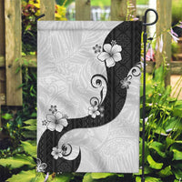 Polynesia Hibiscus Garden Flag White Curve Motif - Polynesian Pride