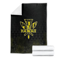 Aloha Hawaii Kahili Blanket Kanaka Maoli With Kakau Pattern