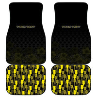 Personalised Aloha Hawaii Kahili Car Mats Kanaka Maoli With Kakau Pattern