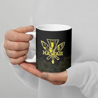Personalised Aloha Hawaii Kahili Ceramic Mug Kanaka Maoli With Kakau Pattern