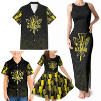 Personalised Aloha Hawaii Kahili Family Matching Tank Maxi Dress and Hawaiian Shirt Kanaka Maoli With Kakau Pattern LT05 - Polynesian Pride