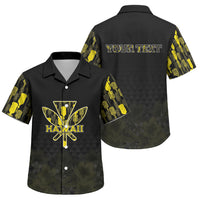 Personalised Aloha Hawaii Kahili Family Matching Tank Maxi Dress and Hawaiian Shirt Kanaka Maoli With Kakau Pattern LT05 Son's Shirt Black - Polynesian Pride