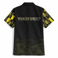 Personalised Aloha Hawaii Kahili Hawaiian Shirt Kanaka Maoli With Kakau Pattern
