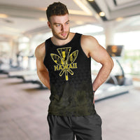 Personalised Aloha Hawaii Kahili Men Tank Top Kanaka Maoli With Kakau Pattern